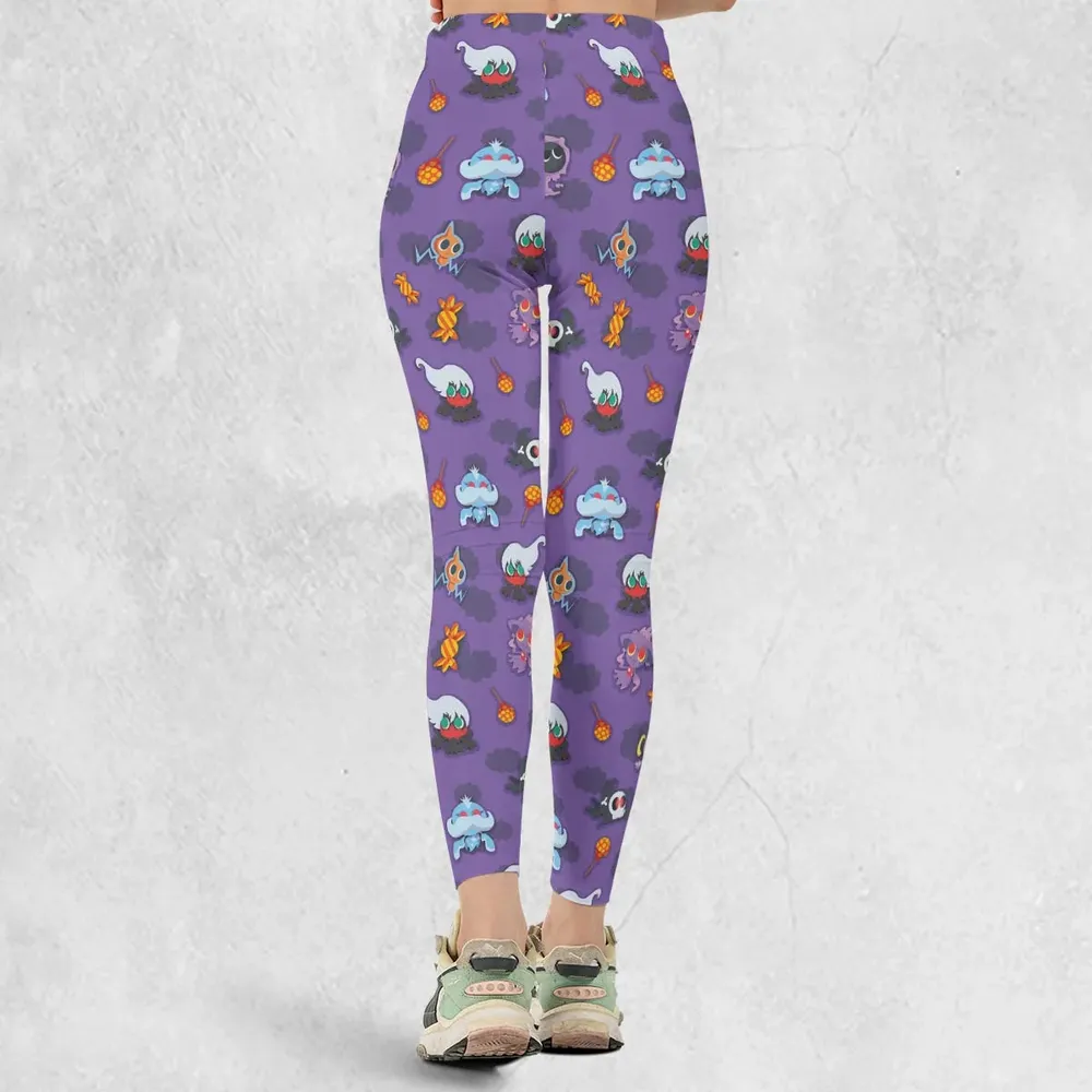 Team Purple Pokemon Pattern Legging - 3