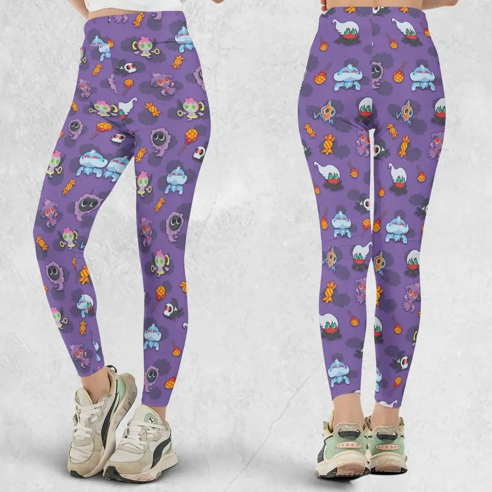 Team Purple Pokemon Pattern Legging - 1