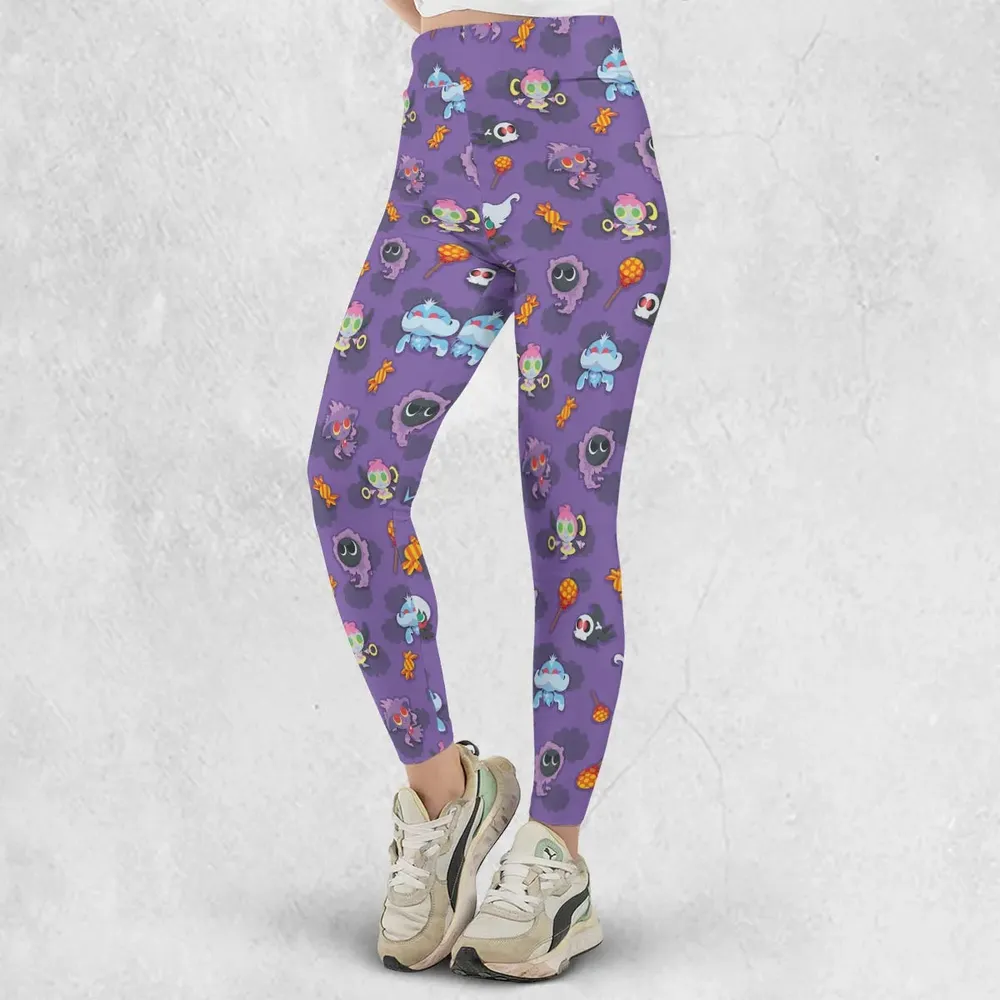 Team Purple Pokemon Pattern Legging - 2