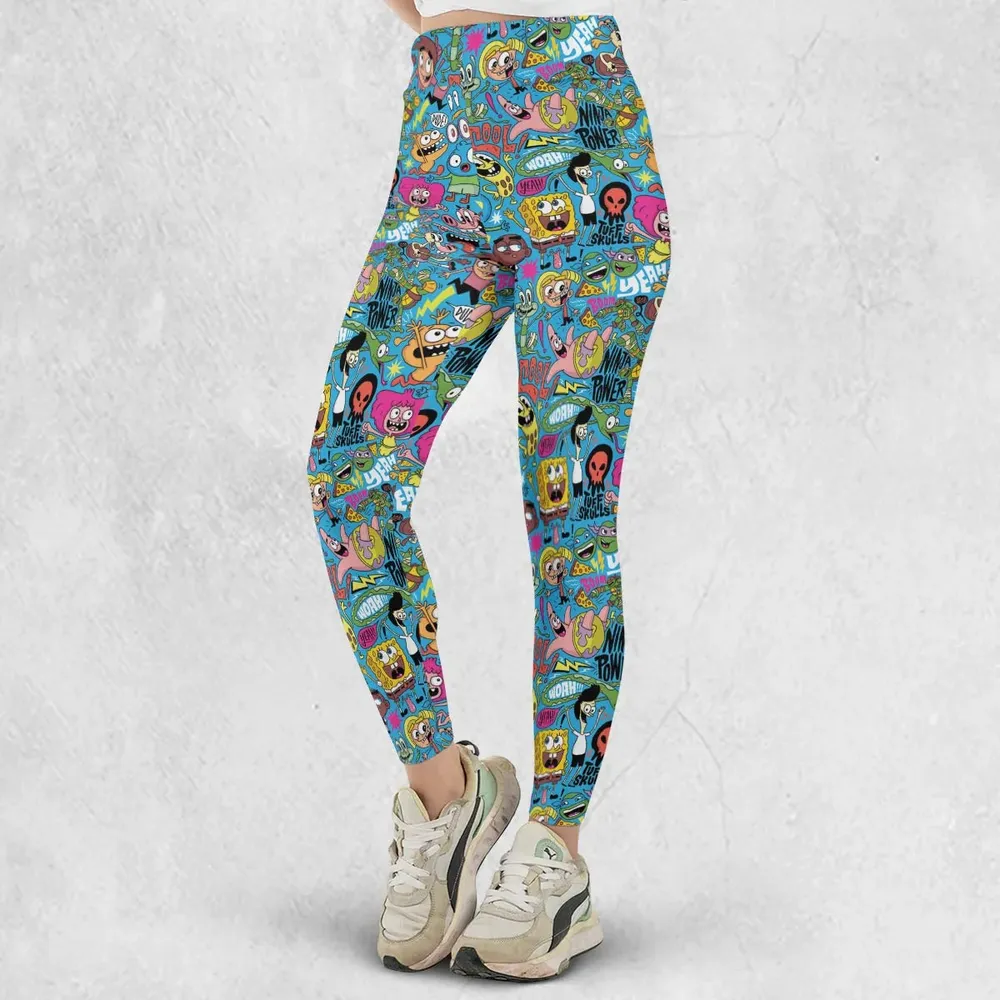 Nickelodeon's Characters Patterns Legging - 2