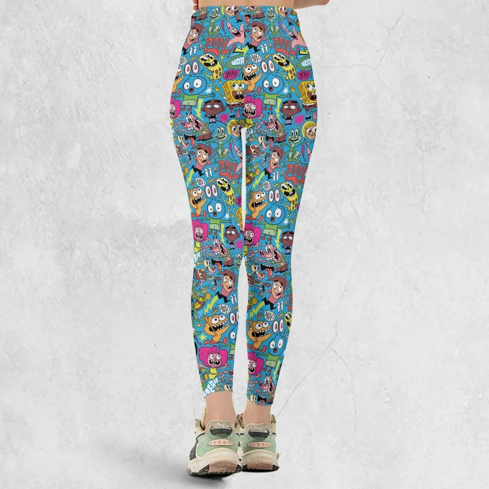 Nickelodeon's Characters Patterns Legging - 3