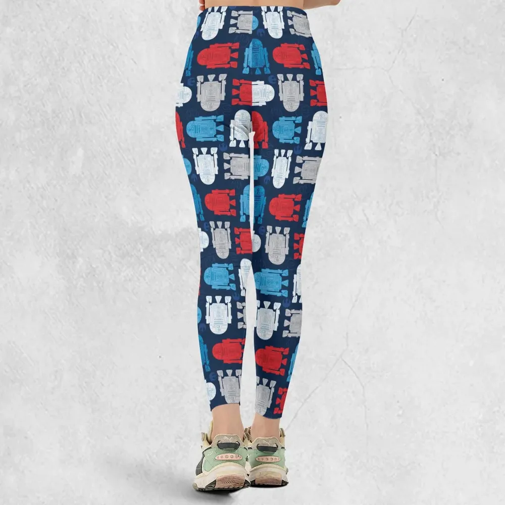 R2-D2 Star Wars 4th of July Pattern Legging - 3