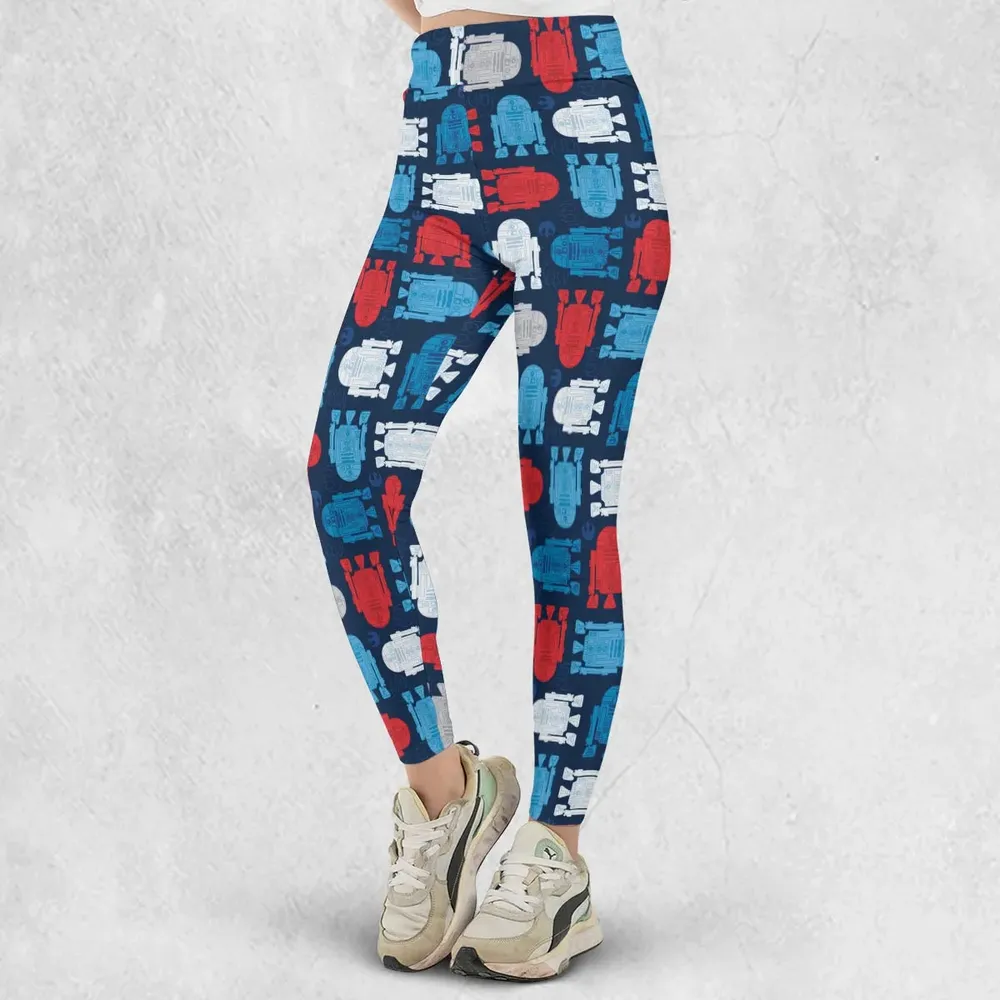 R2-D2 Star Wars 4th of July Pattern Legging - 2