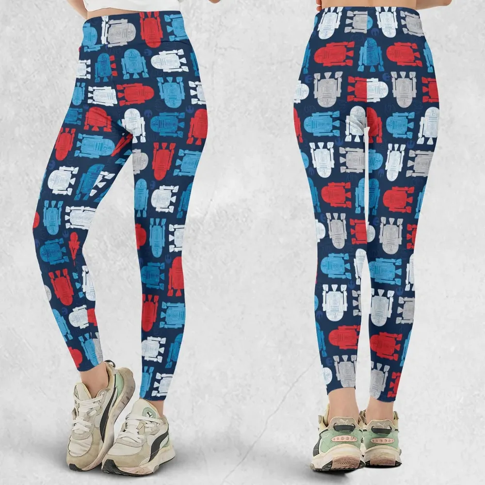 R2-D2 Star Wars 4th of July Pattern Legging - 1