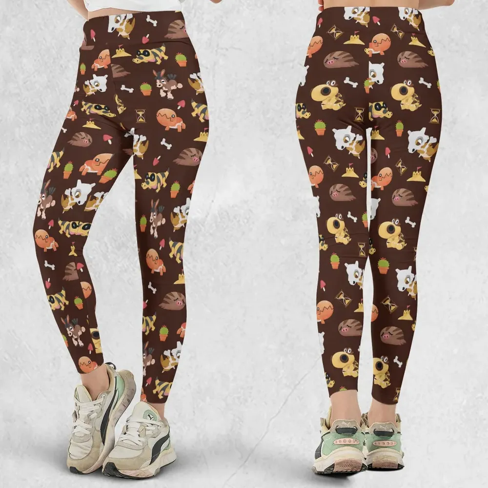 Ground Type Pokemon Pattern Legging - 1