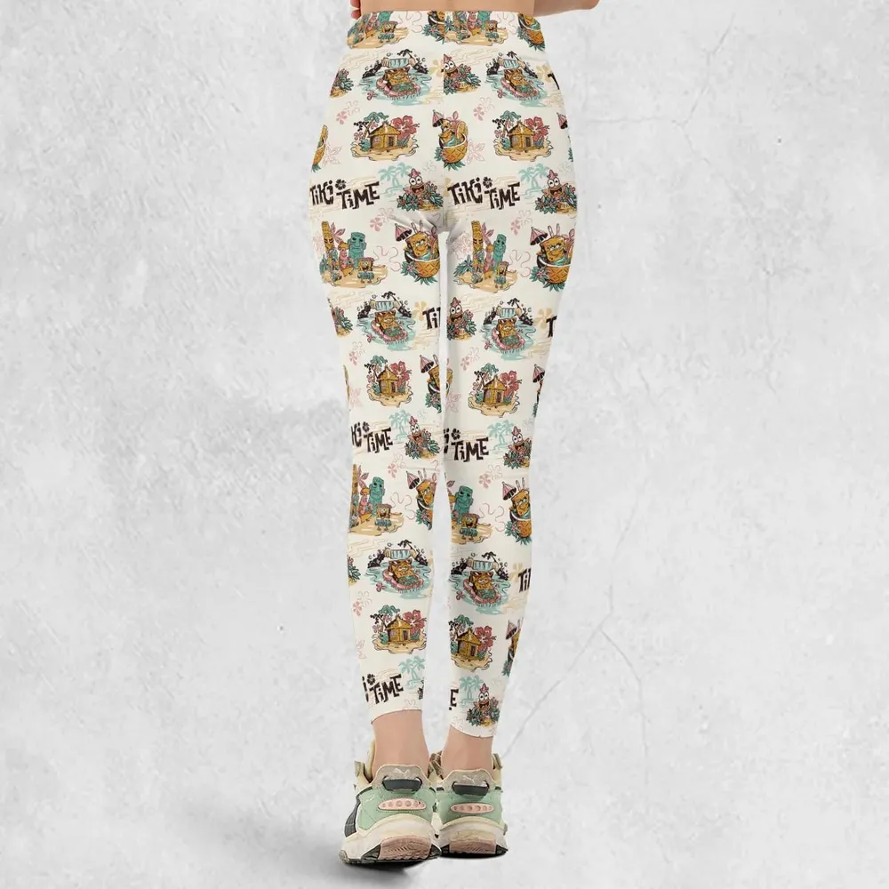 Patrick Squidward SpongeBob SquarePants Aloha Legging - 3