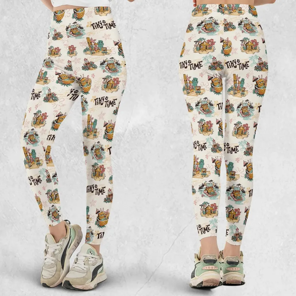 Patrick Squidward SpongeBob SquarePants Aloha Legging - 1