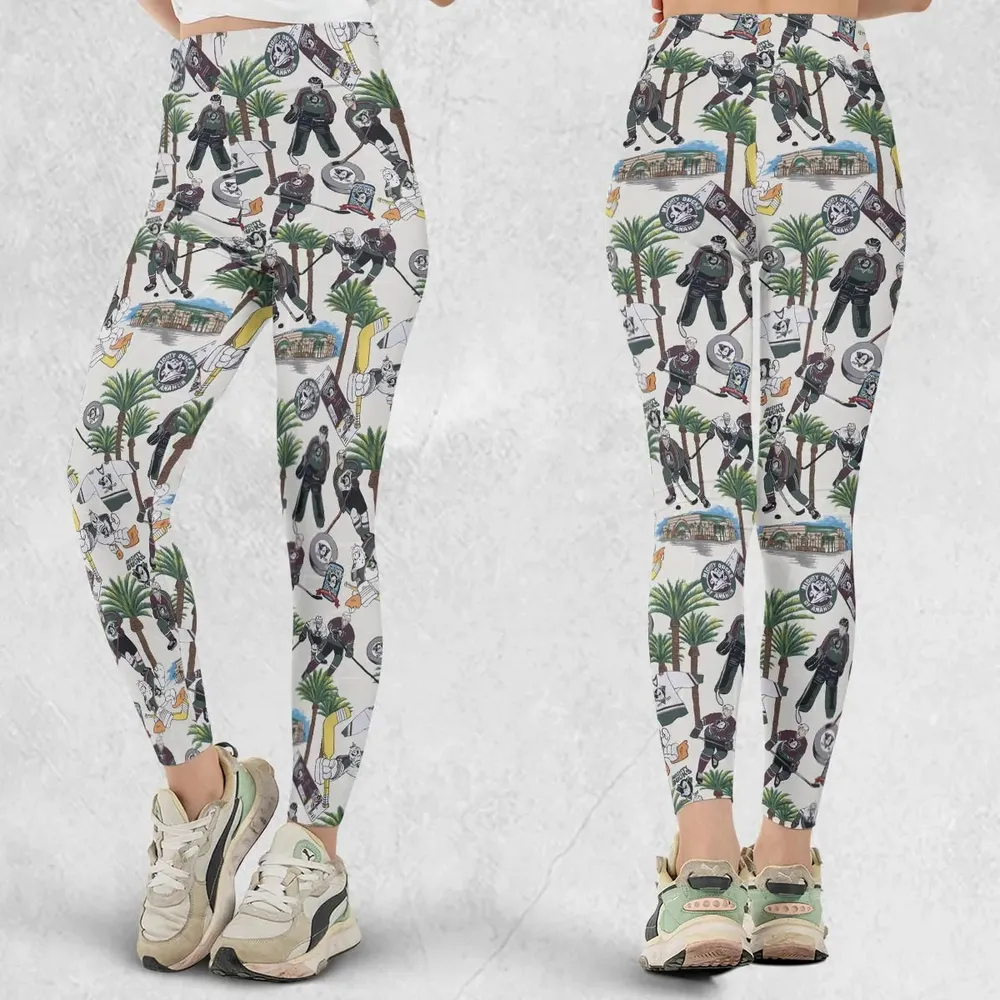 Hockey Mighty Ducks Players Legging - 1