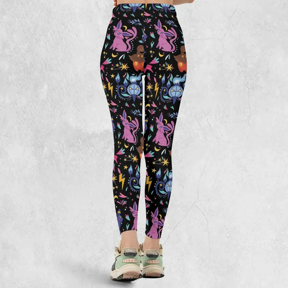 Ghost Buddies Cottagecore Pokemon Patterns Legging - 3