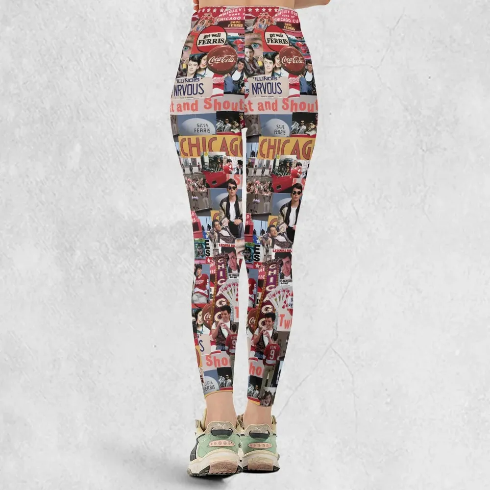 Vintage Aesthetic Ferris Bueller's Day Off Legging - 3