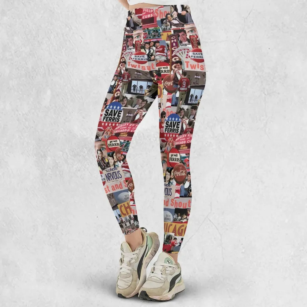 Vintage Aesthetic Ferris Bueller's Day Off Legging - 2