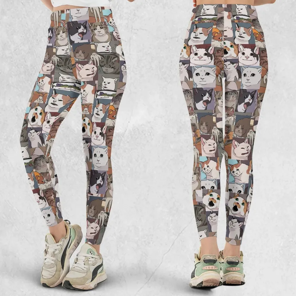 Funny Cat Internet Meme Legging - 1