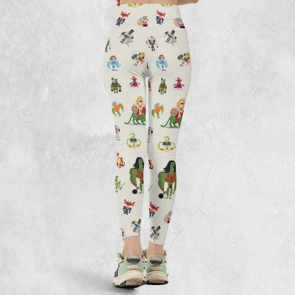 He-Man & Masters Of The Universe Characters Pattern Legging - 3