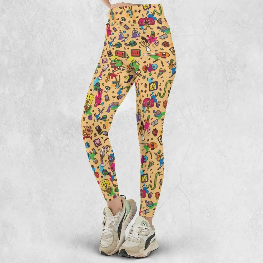 Spongebob Doodle Legging - 2