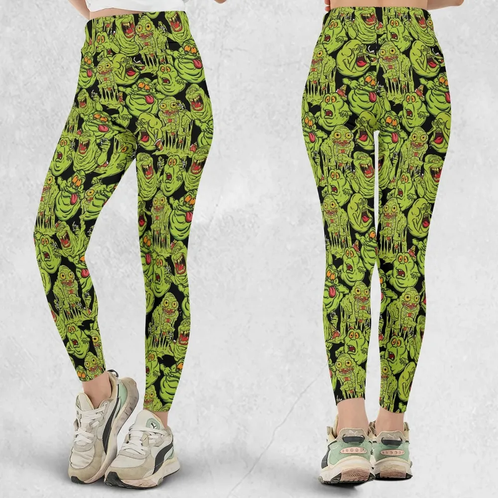 Funny Slimer Ghostbusters Legging - 1
