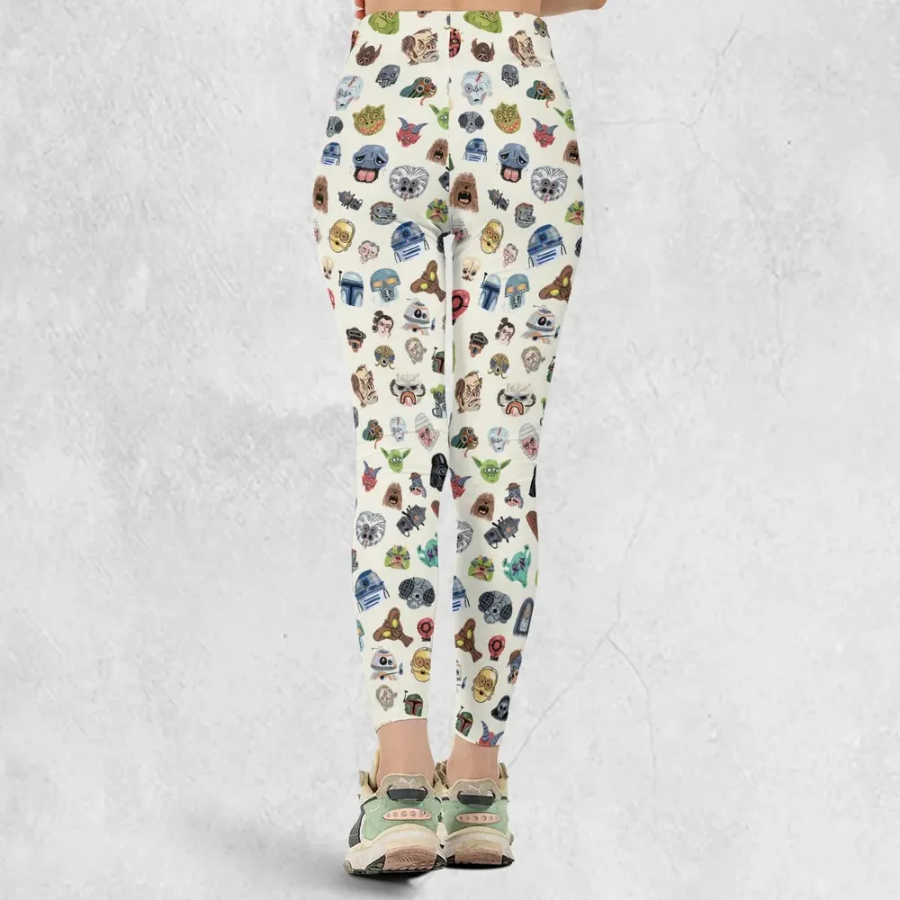 Star Wars Collage Pattern Legging - 3