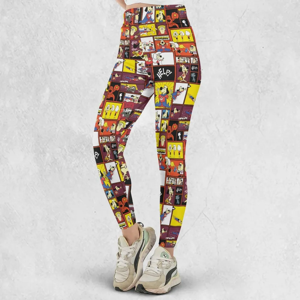Underdog Cartoon Pattern Legging - 2