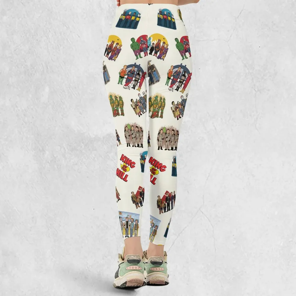 Hank Hill's Friends King Of The Hill Parody Legging - 3