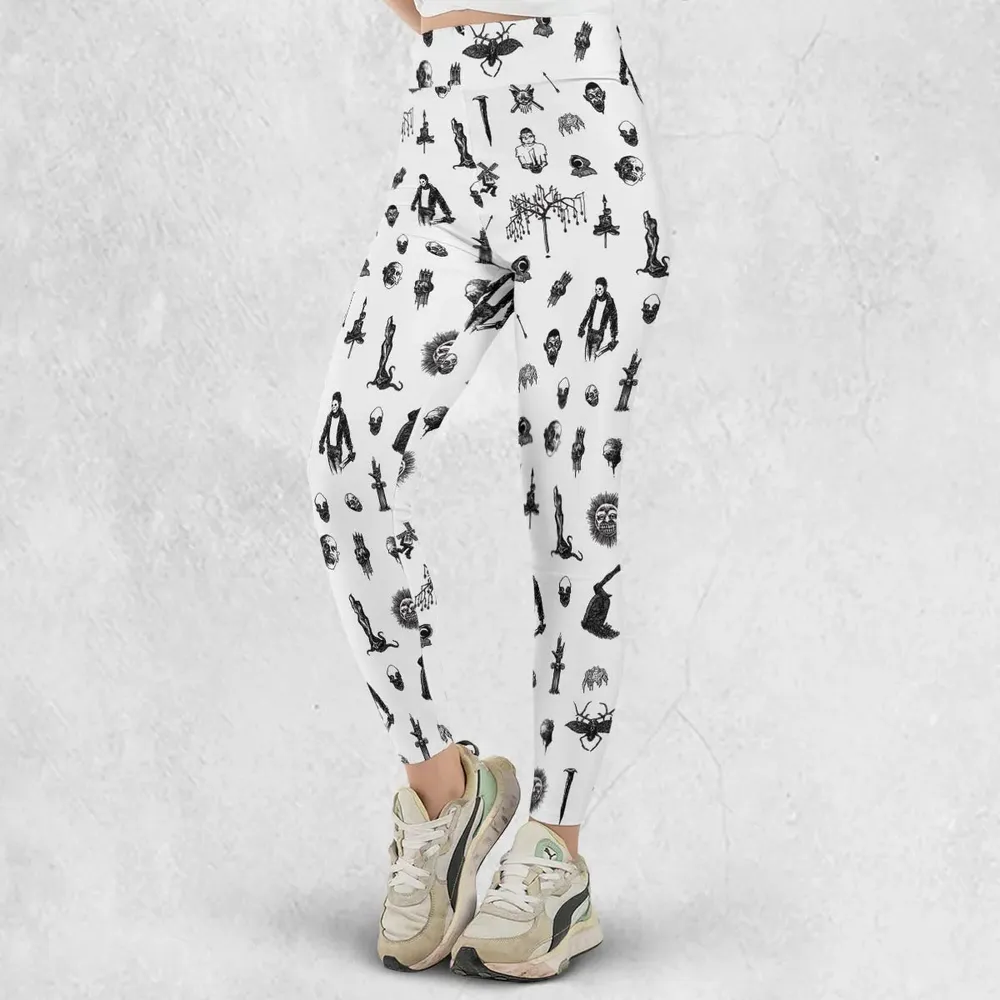 Nosferatu Pattern Legging - 2