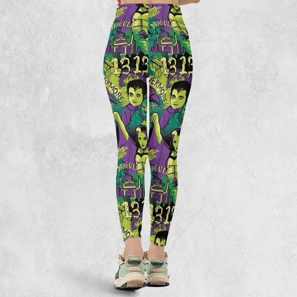 Oh Groovy Frankenstein Universal Horror Legging - 3