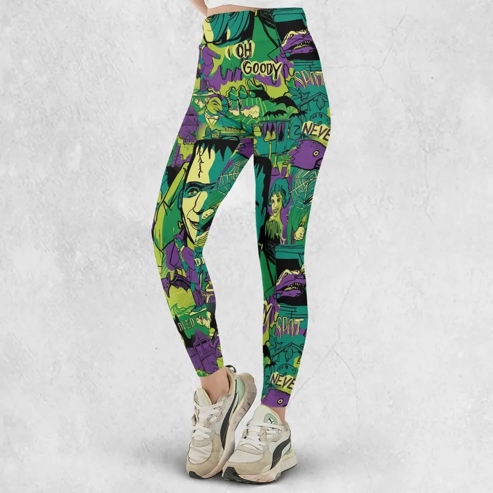 Oh Groovy Frankenstein Universal Horror Legging - 2