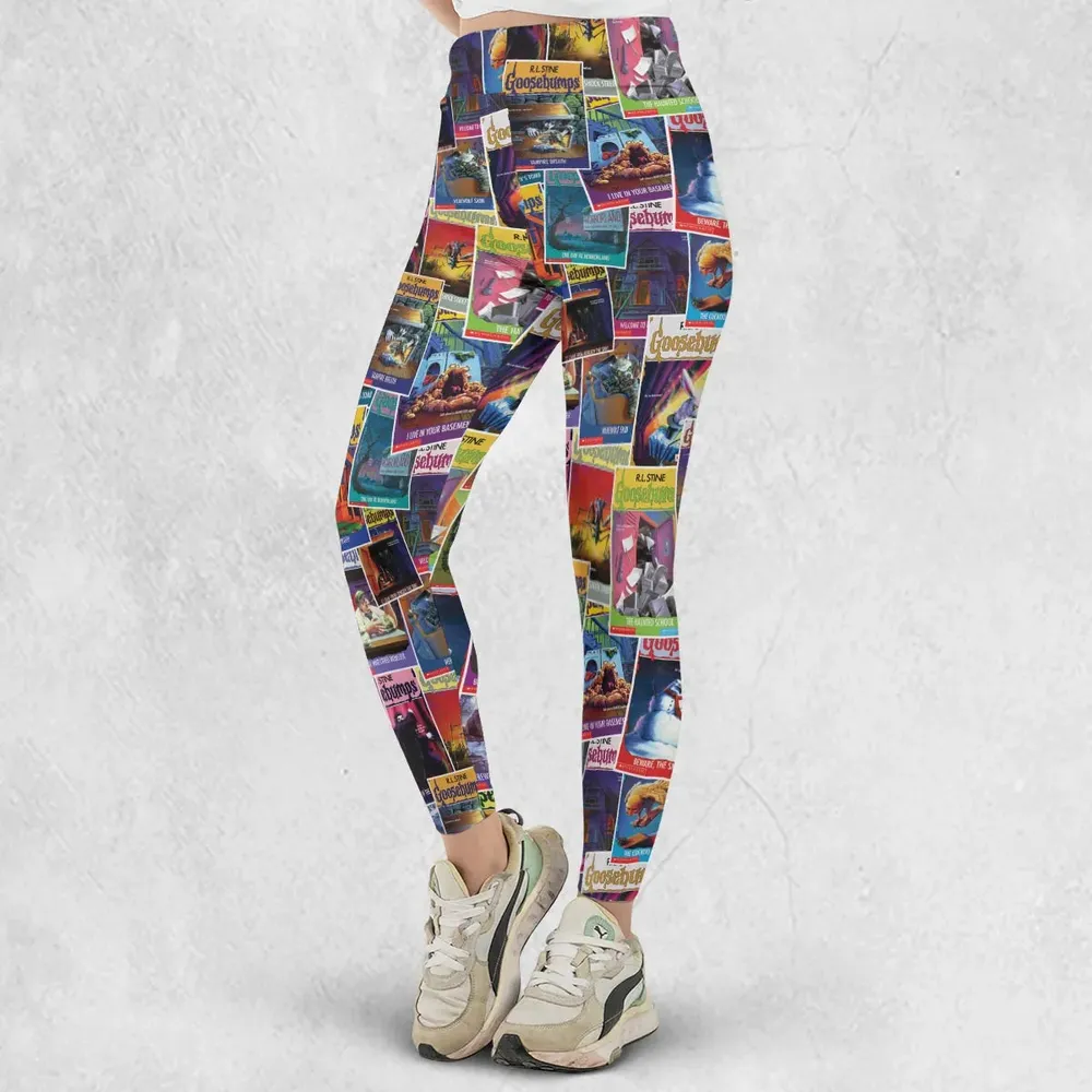 Goosebumps Monster Collage Pattern Legging - 2
