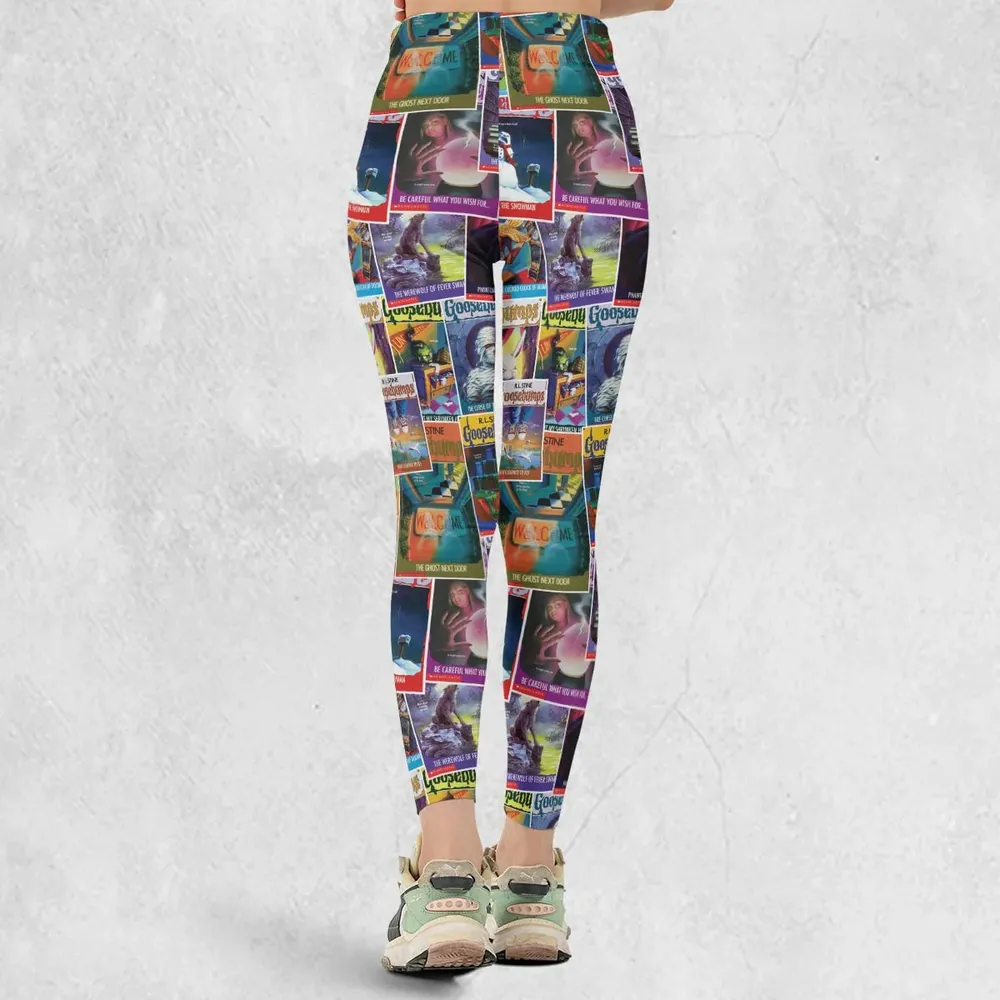 Goosebumps Monster Collage Pattern Legging - 3