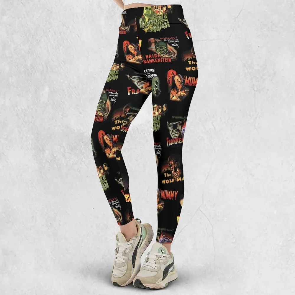 Teaming Monsters All Up Universal Monsters Legging - 2