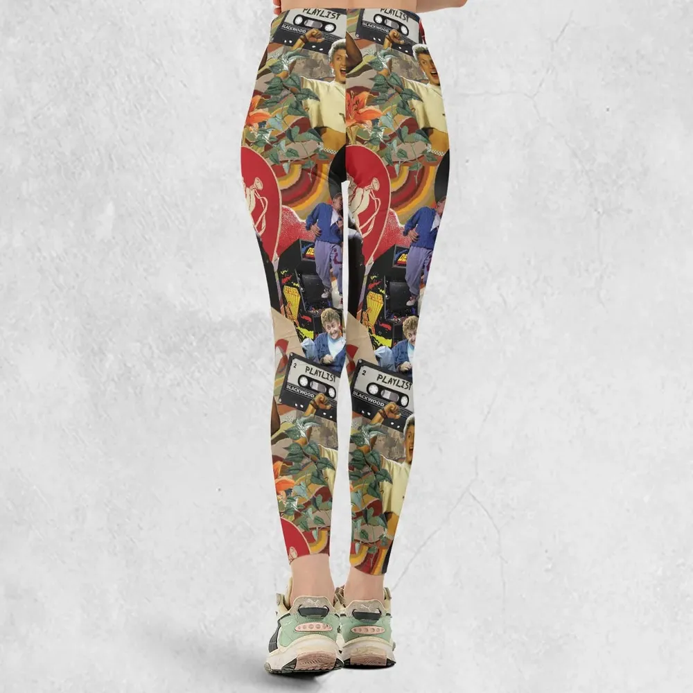 Vintage Collage Bill and Ted Legging - 3