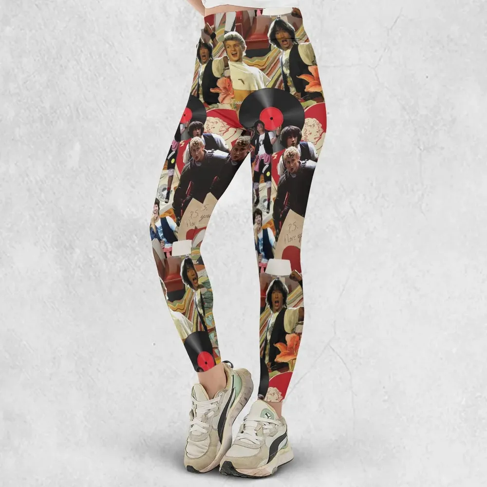 Vintage Collage Bill and Ted Legging - 2