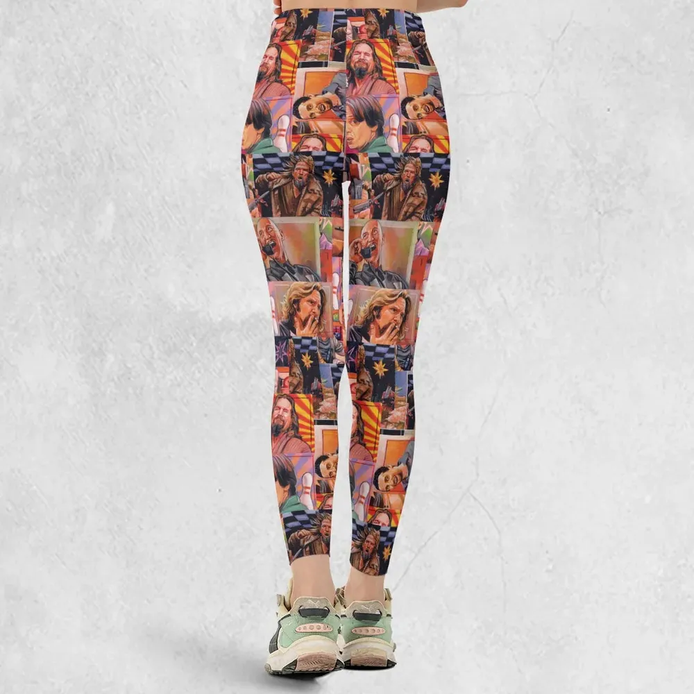 The Big Lebowski Painting Pattern Legging - 3