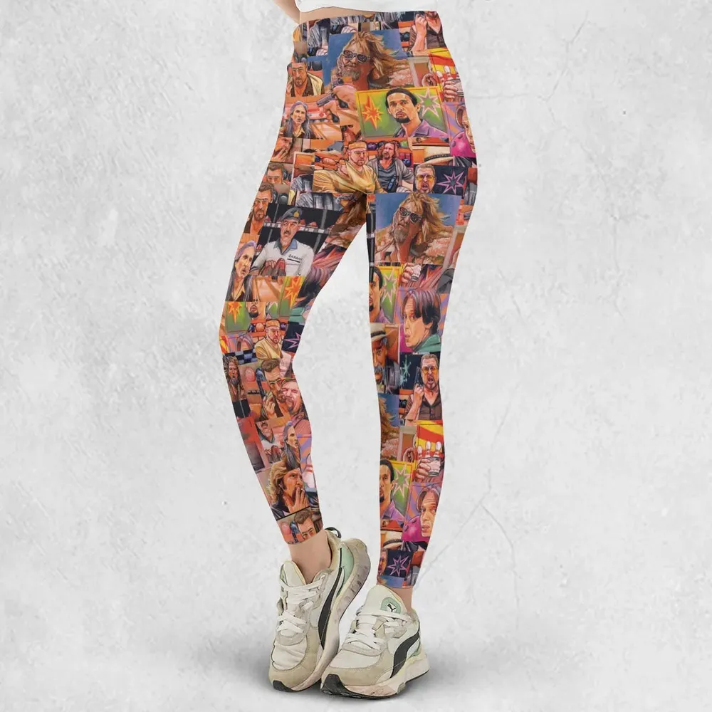 The Big Lebowski Painting Pattern Legging - 2