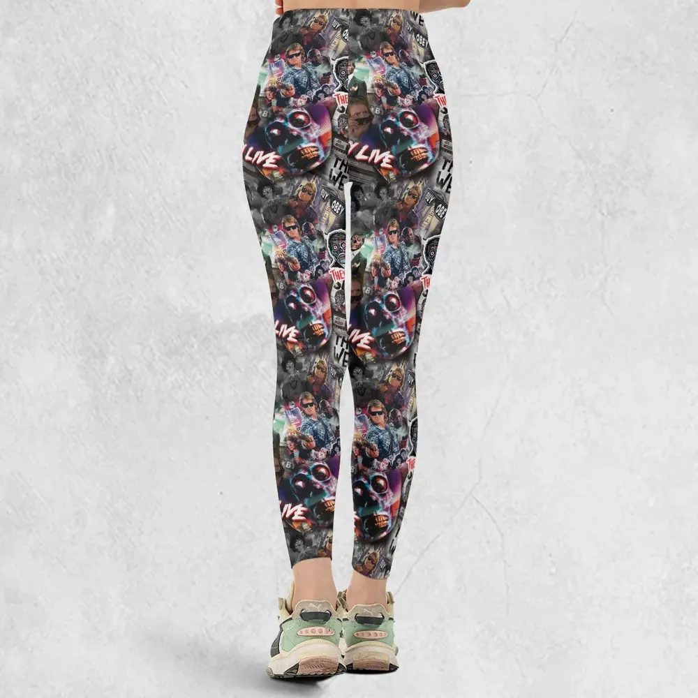 They Live Seamless Pattern Legging - 3