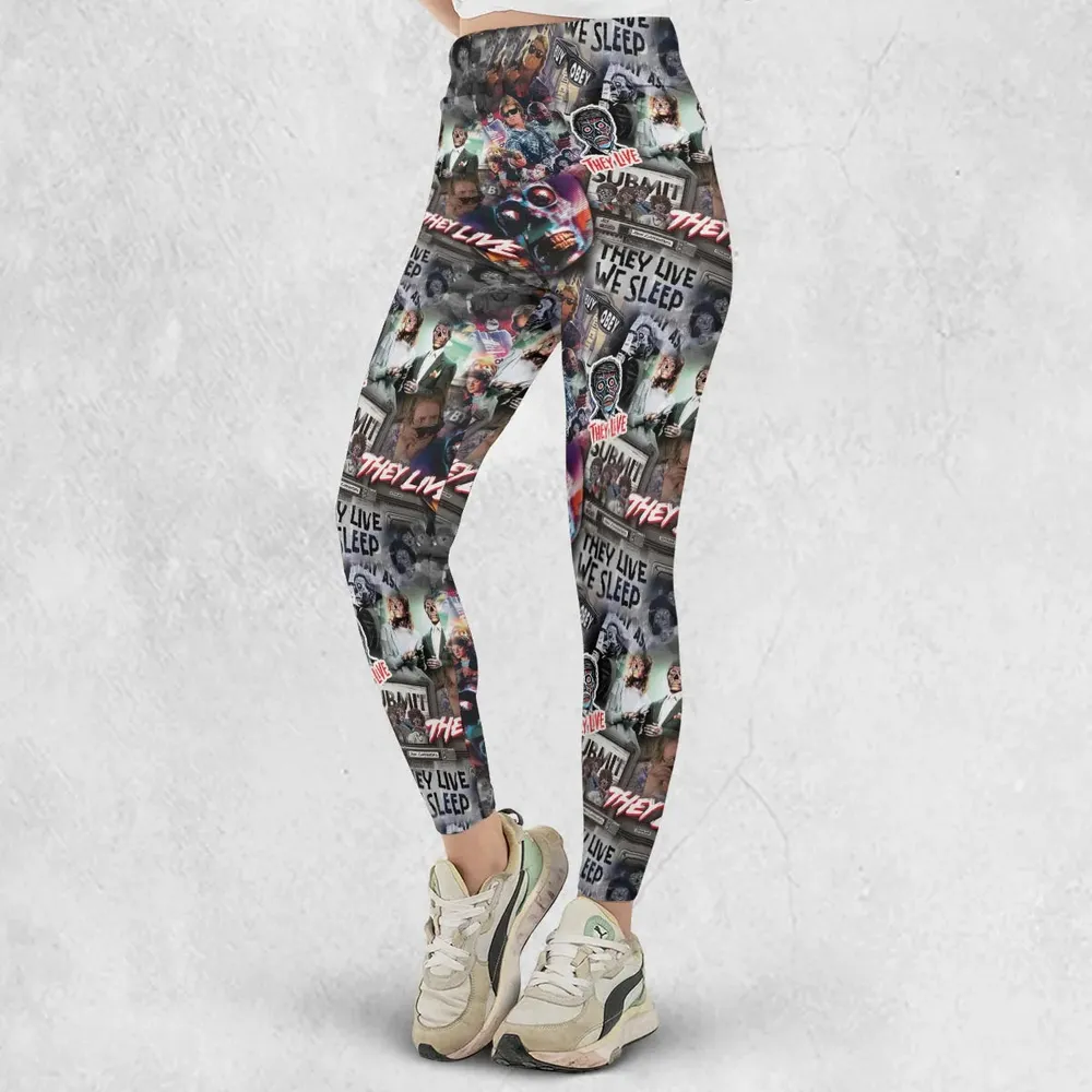 They Live Seamless Pattern Legging - 2