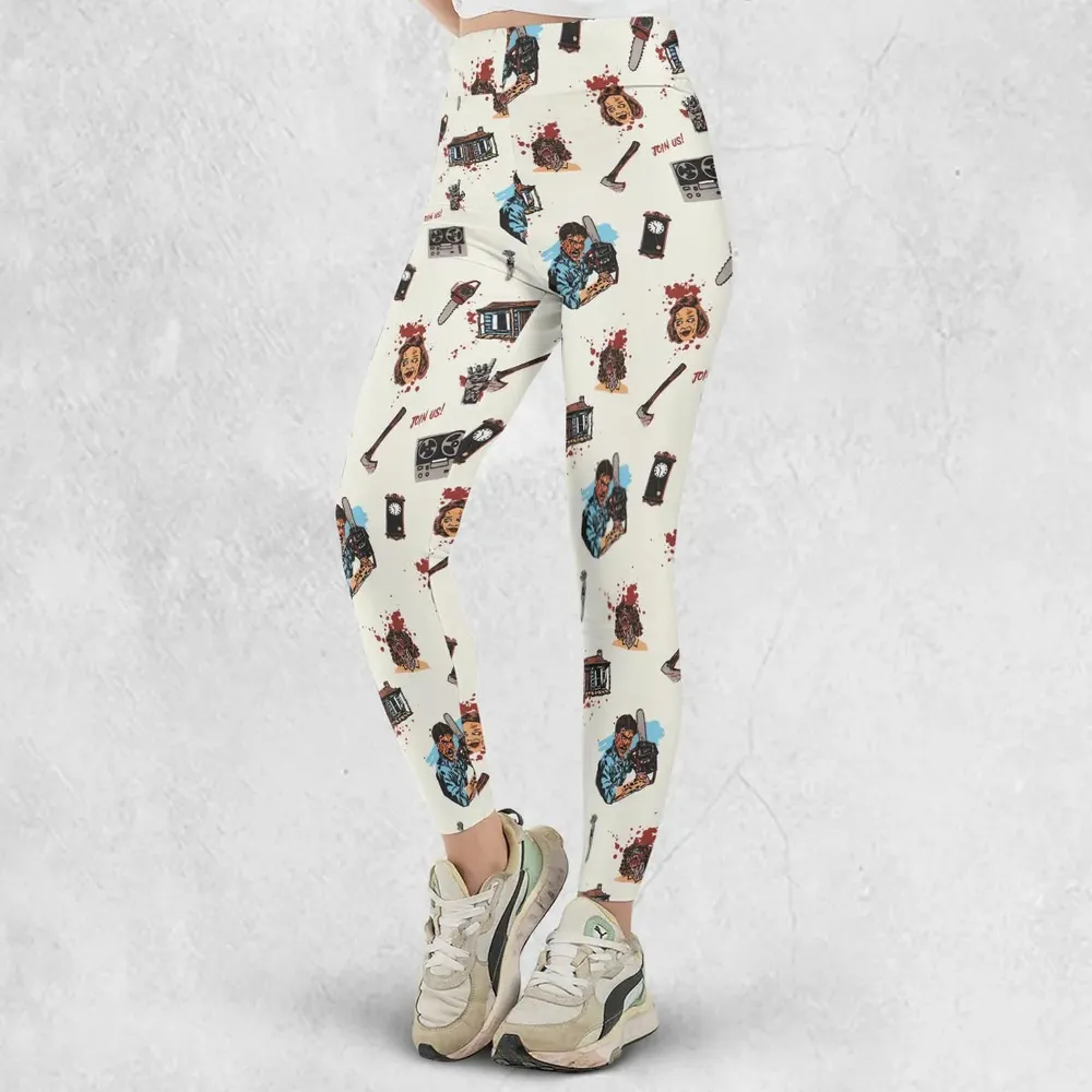 Supernatural Horror Evil Dead Halloween Legging - 2