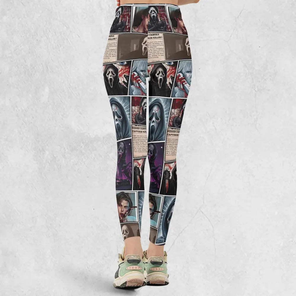 Scream Ghostface Horror Movie Halloween Legging - 3