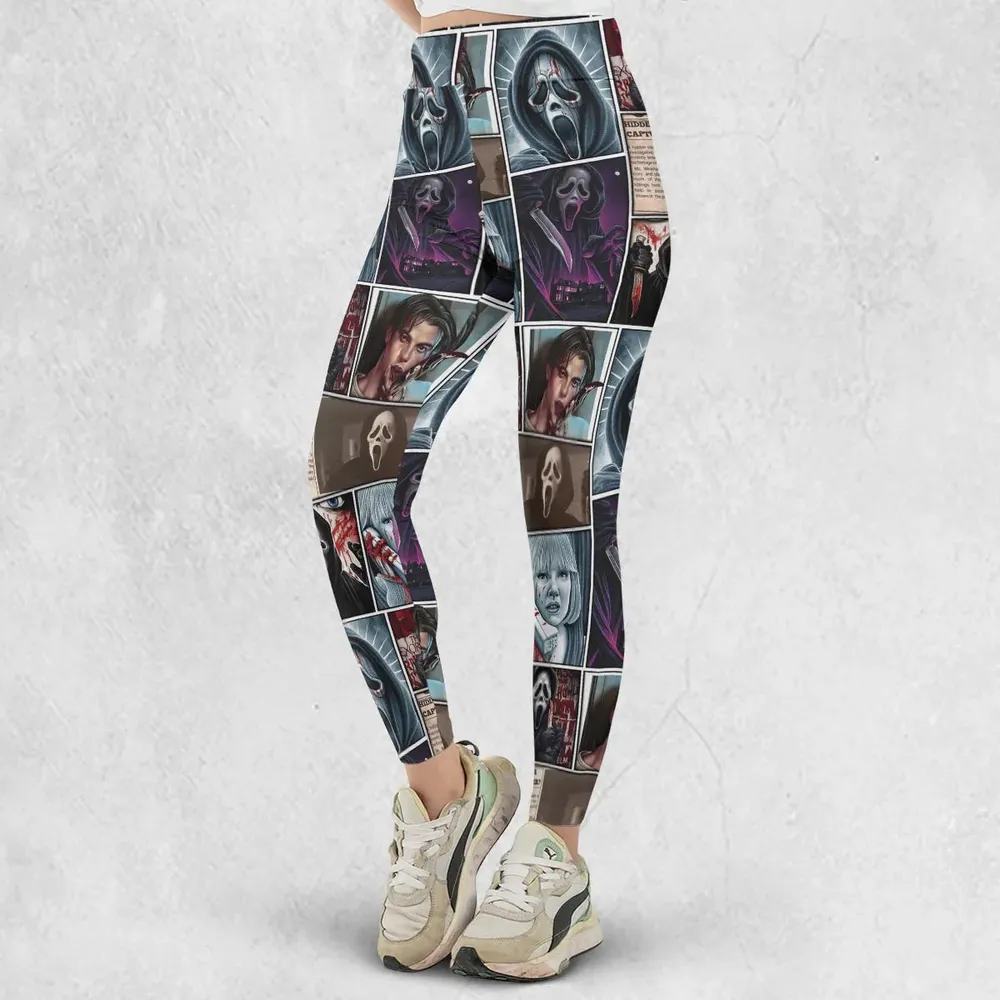 Scream Ghostface Horror Movie Halloween Legging - 2