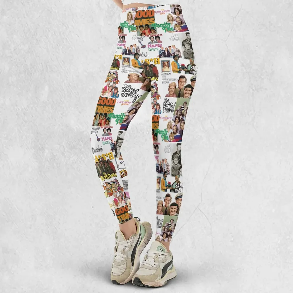 Stuck in the 80s Famous Sitcom Legging - 2