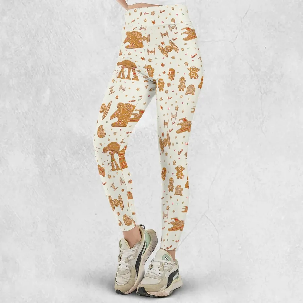 Gingerbread Christmas Star Wars Legging - 2