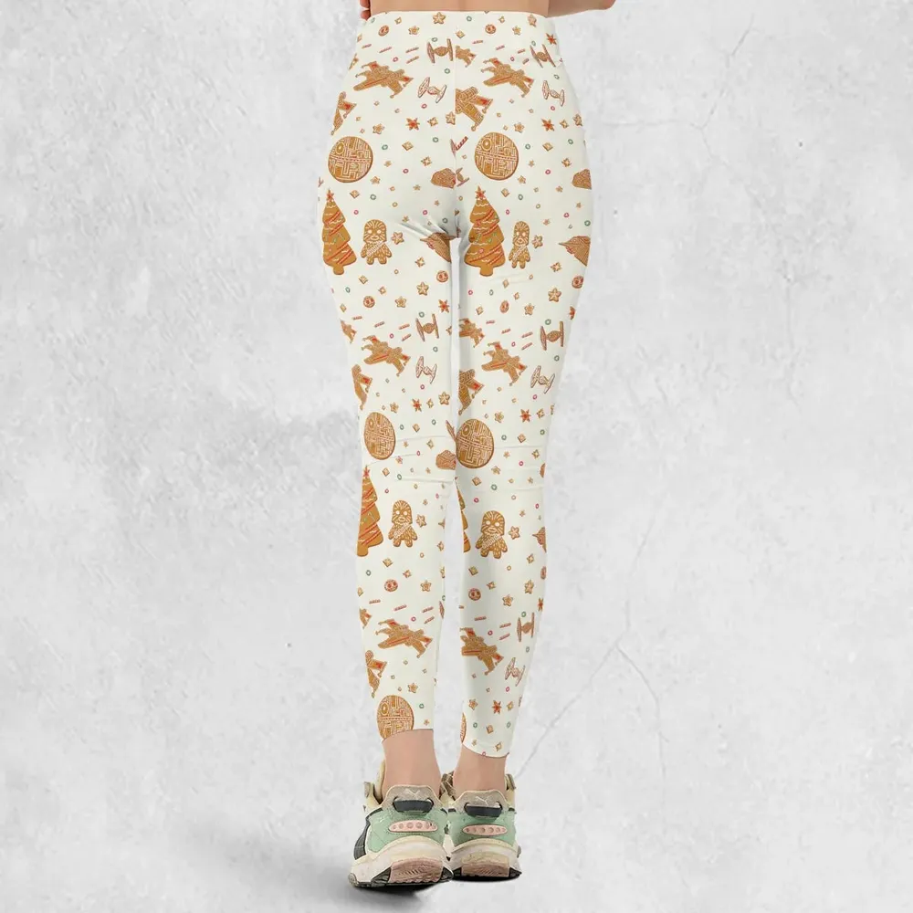 Gingerbread Christmas Star Wars Legging - 3