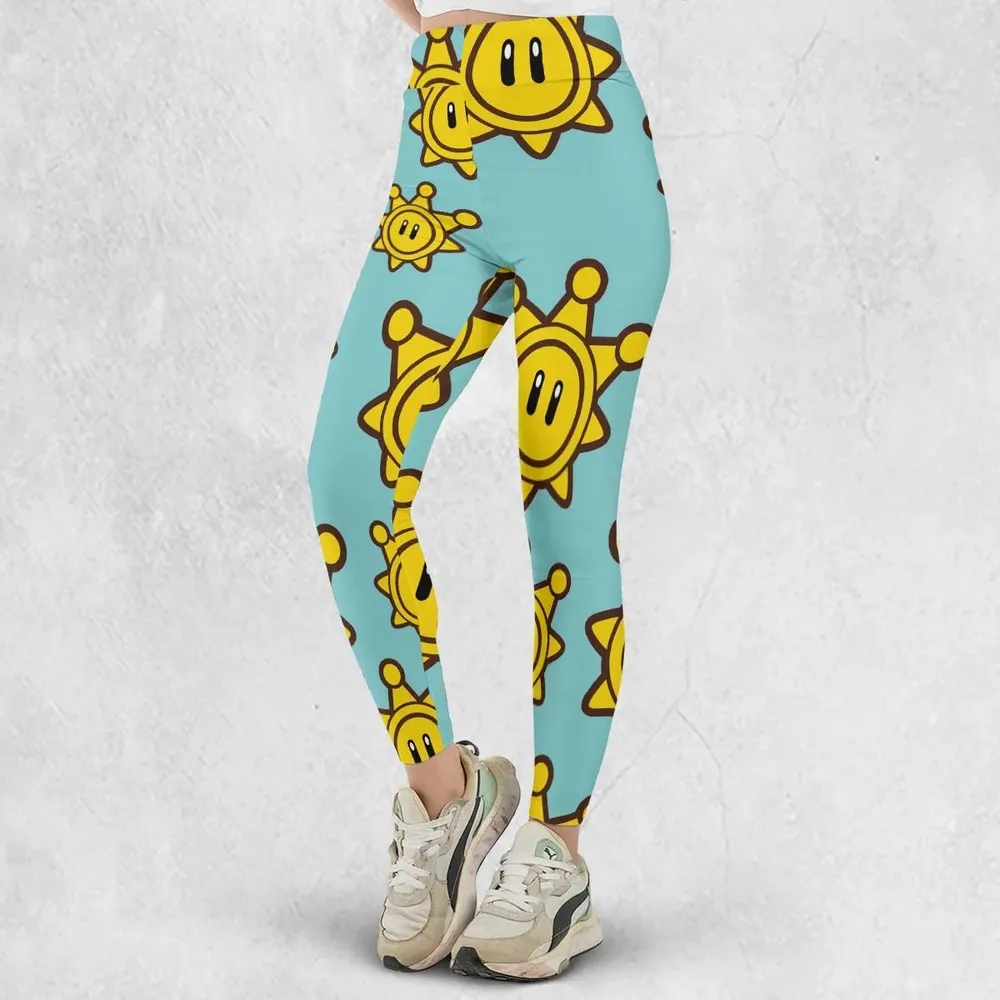 Shine Sprite Super Mario Button Up Legging - 2