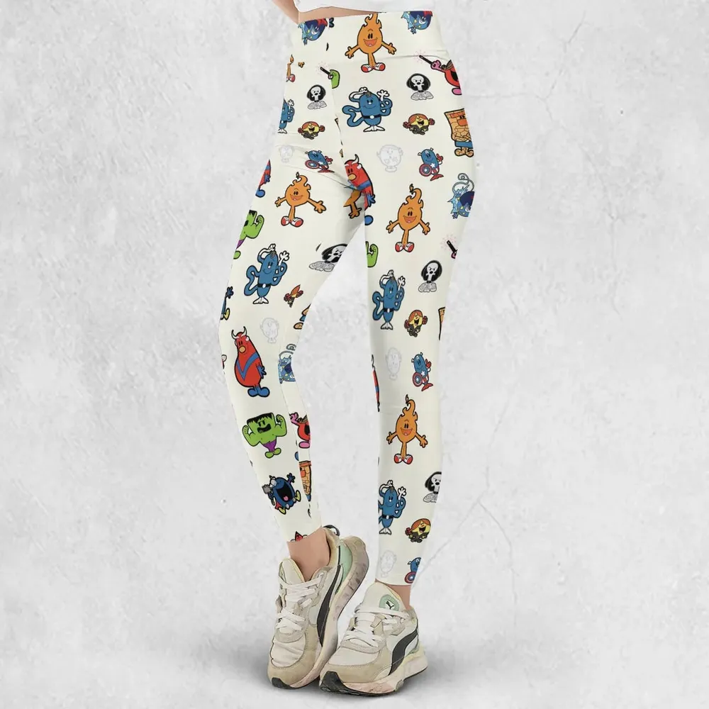 Marvel Characters And Mr Men Pattern Legging - 2