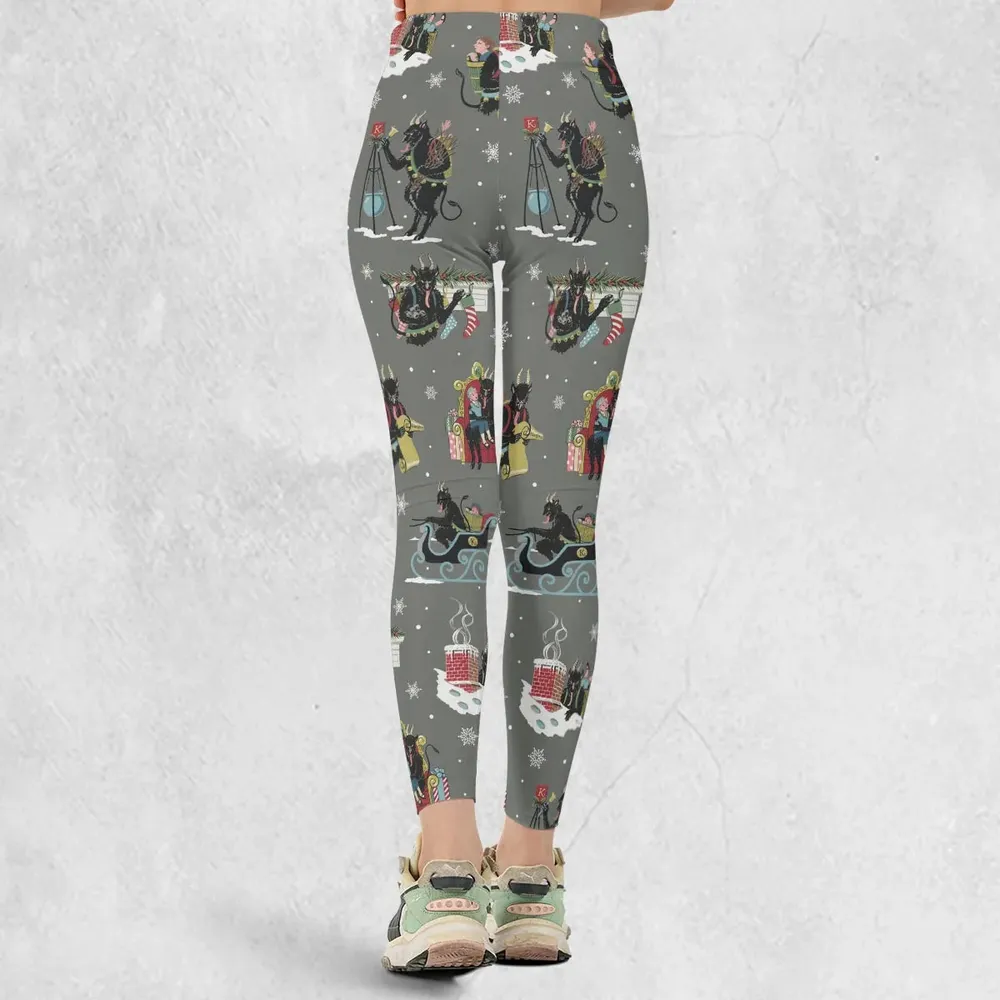 Unusual Christmas Krampus Legging - 3