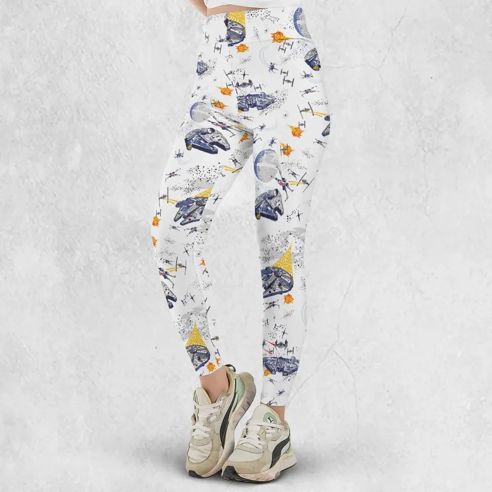 Millennium Falcon Patterns Star Wars Legging - 2