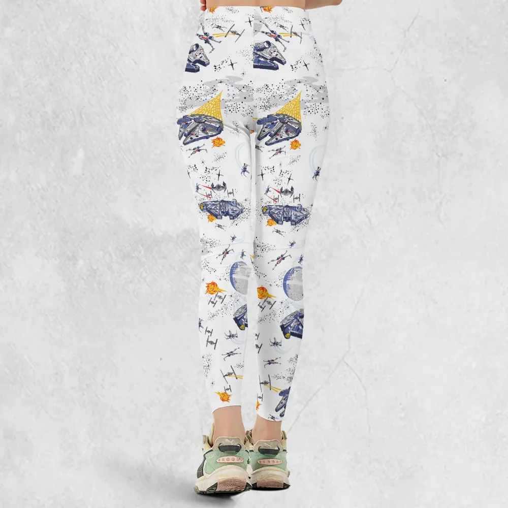 Millennium Falcon Patterns Star Wars Legging - 3