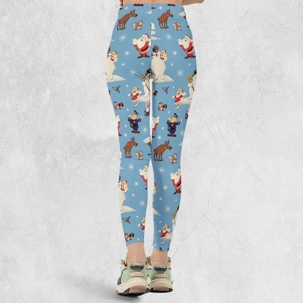 Frosty the Snowman Christmas Characters Legging - 3