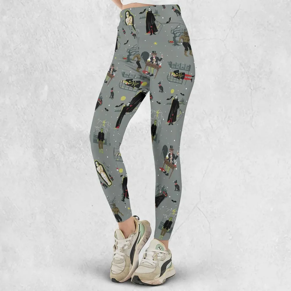 Classic Monsters Halloween Legging - 2