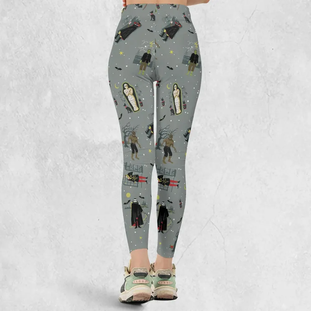 Classic Monsters Halloween Legging - 3
