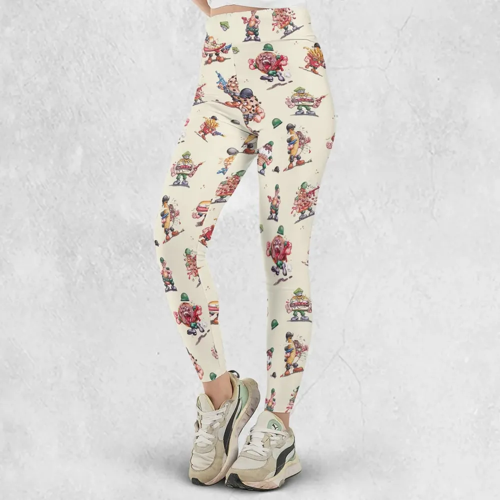 Kitchen Commandos and Refrigerator Rejects Food Fighters Legging - 2