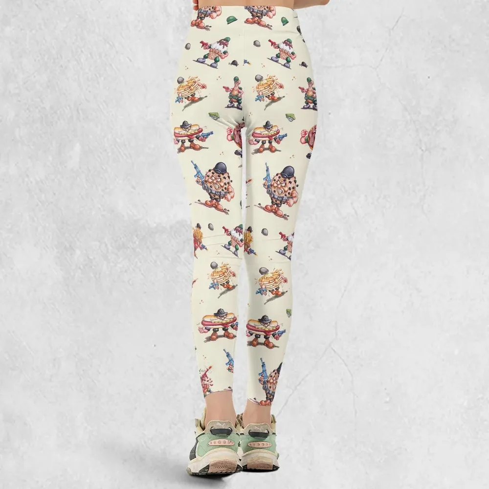 Kitchen Commandos and Refrigerator Rejects Food Fighters Legging - 3